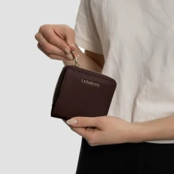 Lazarotti Damengeldbörsen Querformat<Bologna Leather Geldbörse Leder 10 cm burgundy