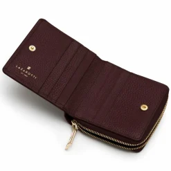 Lazarotti Damengeldbörsen Querformat<Bologna Leather Geldbörse Leder 10 cm burgundy