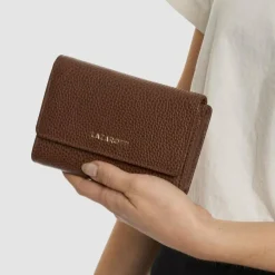 New Lazarotti Bologna Leather Geldbörse Leder 14 cm brown