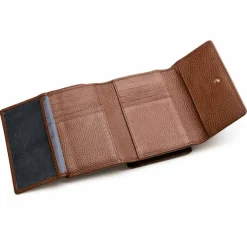 New Lazarotti Bologna Leather Geldbörse Leder 14 cm brown