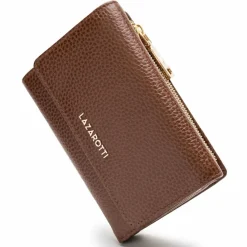 New Lazarotti Bologna Leather Geldbörse Leder 14 cm brown