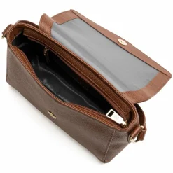 Online Lazarotti Bologna Leather Umhängetasche Leder 22 cm brown