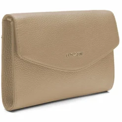 Hot Lazarotti Bologna Leather Clutch Tasche Leder 23 cm sand