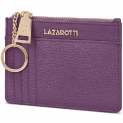 Lazarotti Schlüsseletuis<Bologna Leather Schlüsseletui Leder 11,5 cm mit Air Tag Fach purple