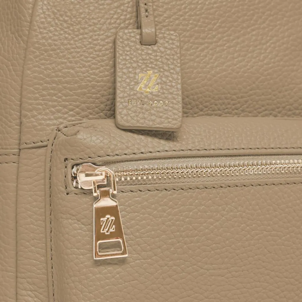 Discount Lazarotti Bologna Leather City Rucksack Leder 27 cm sand