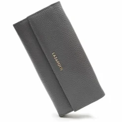 Lazarotti Damengeldbörsen Querformat<Bologna Leather Geldbörse Leder 19 cm grey