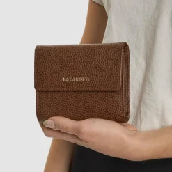 Lazarotti Damengeldbörsen Querformat<Bologna Leather Geldbörse Leder 12 cm brown