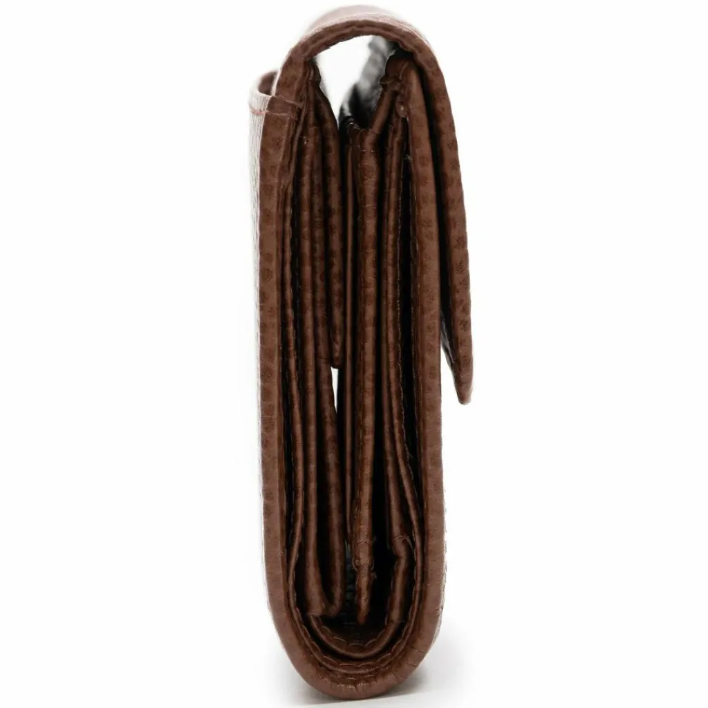 Lazarotti Damengeldbörsen Querformat<Bologna Leather Geldbörse Leder 12 cm brown