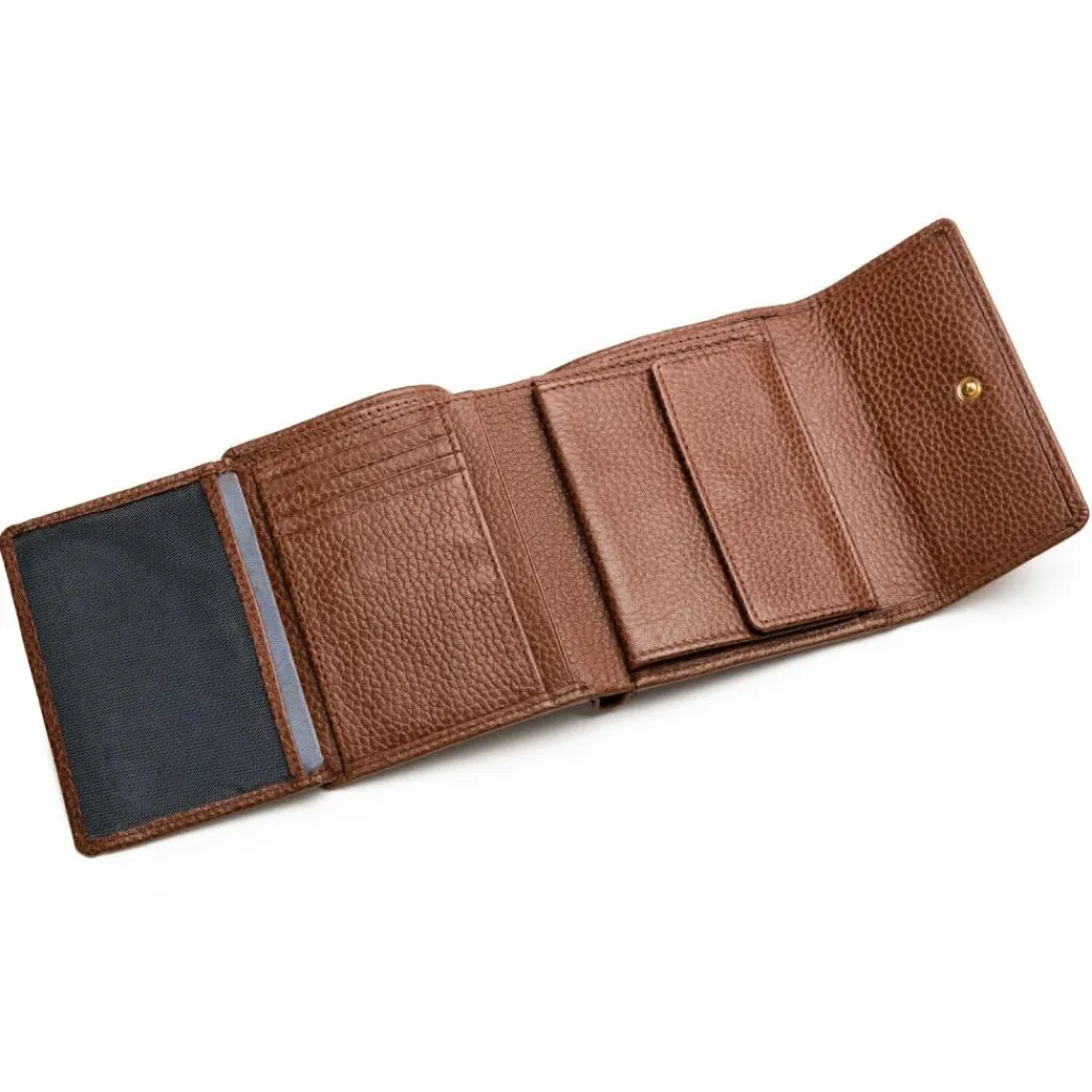 Lazarotti Damengeldbörsen Querformat<Bologna Leather Geldbörse Leder 12 cm brown