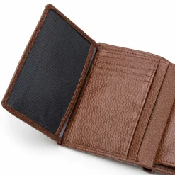 Lazarotti Damengeldbörsen Querformat<Bologna Leather Geldbörse Leder 12 cm brown