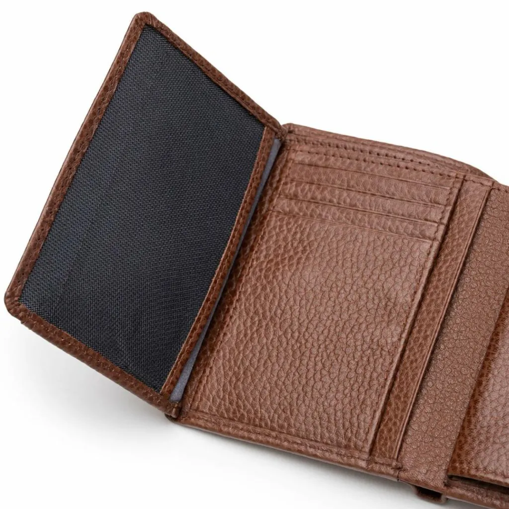 Lazarotti Damengeldbörsen Querformat<Bologna Leather Geldbörse Leder 12 cm brown