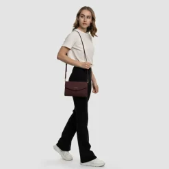 Lazarotti Umhängetaschen|Abendtaschen & Clutches<Bologna Leather Clutch Tasche Leder 23 cm burgundy