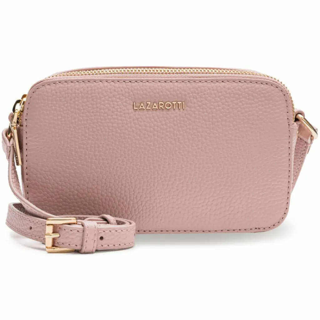 Outlet Lazarotti Bologna Leather Umhängetasche Leder 18 cm rose
