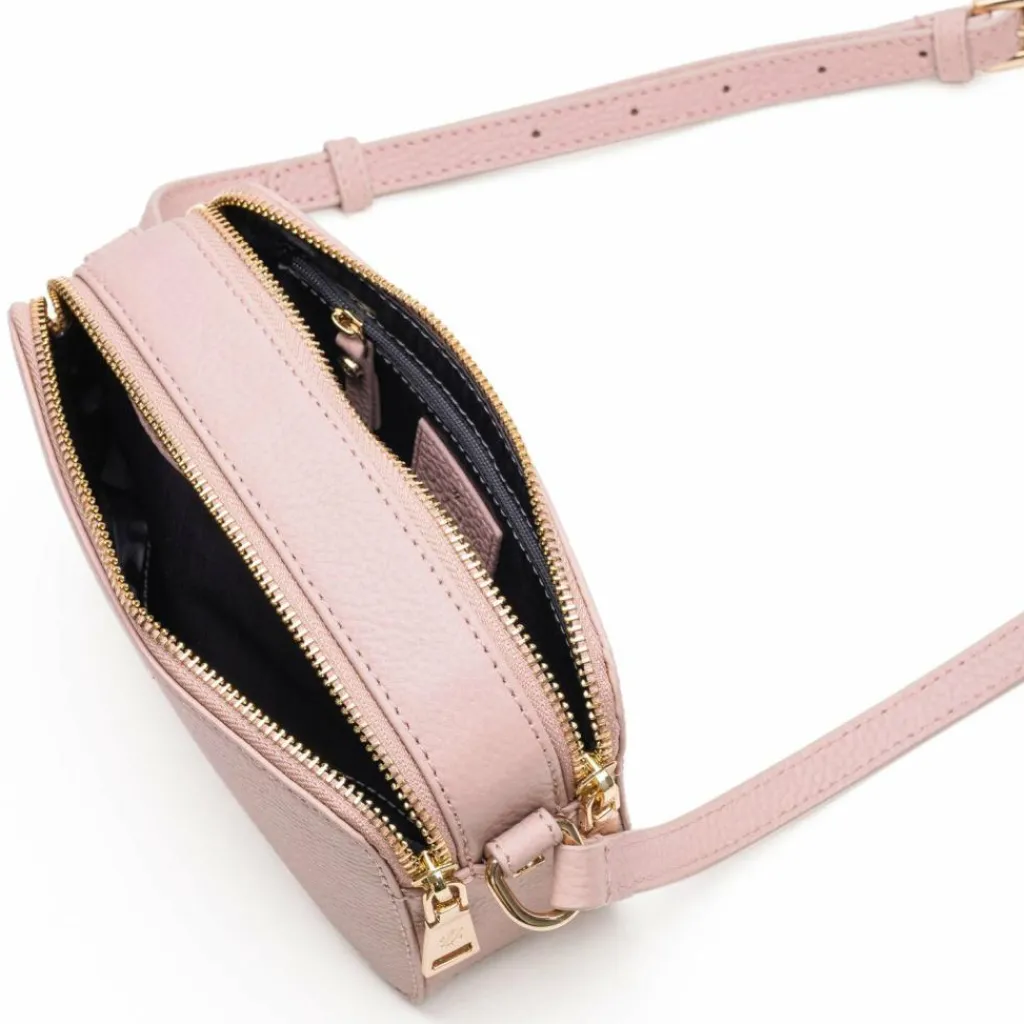 Outlet Lazarotti Bologna Leather Umhängetasche Leder 18 cm rose