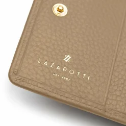 Lazarotti Damengeldbörsen Querformat<Bologna Leather Geldbörse Leder 10 cm sand