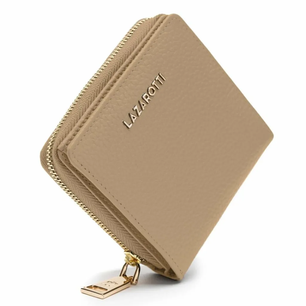 Lazarotti Damengeldbörsen Querformat<Bologna Leather Geldbörse Leder 10 cm sand
