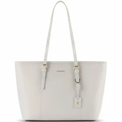 Lazarotti Shopper|Schultertaschen<Bologna Leather Shopper Tasche Leder 35 cm cream