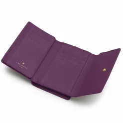 Lazarotti Damengeldbörsen Querformat<Bologna Leather Geldbörse Leder 14 cm purple