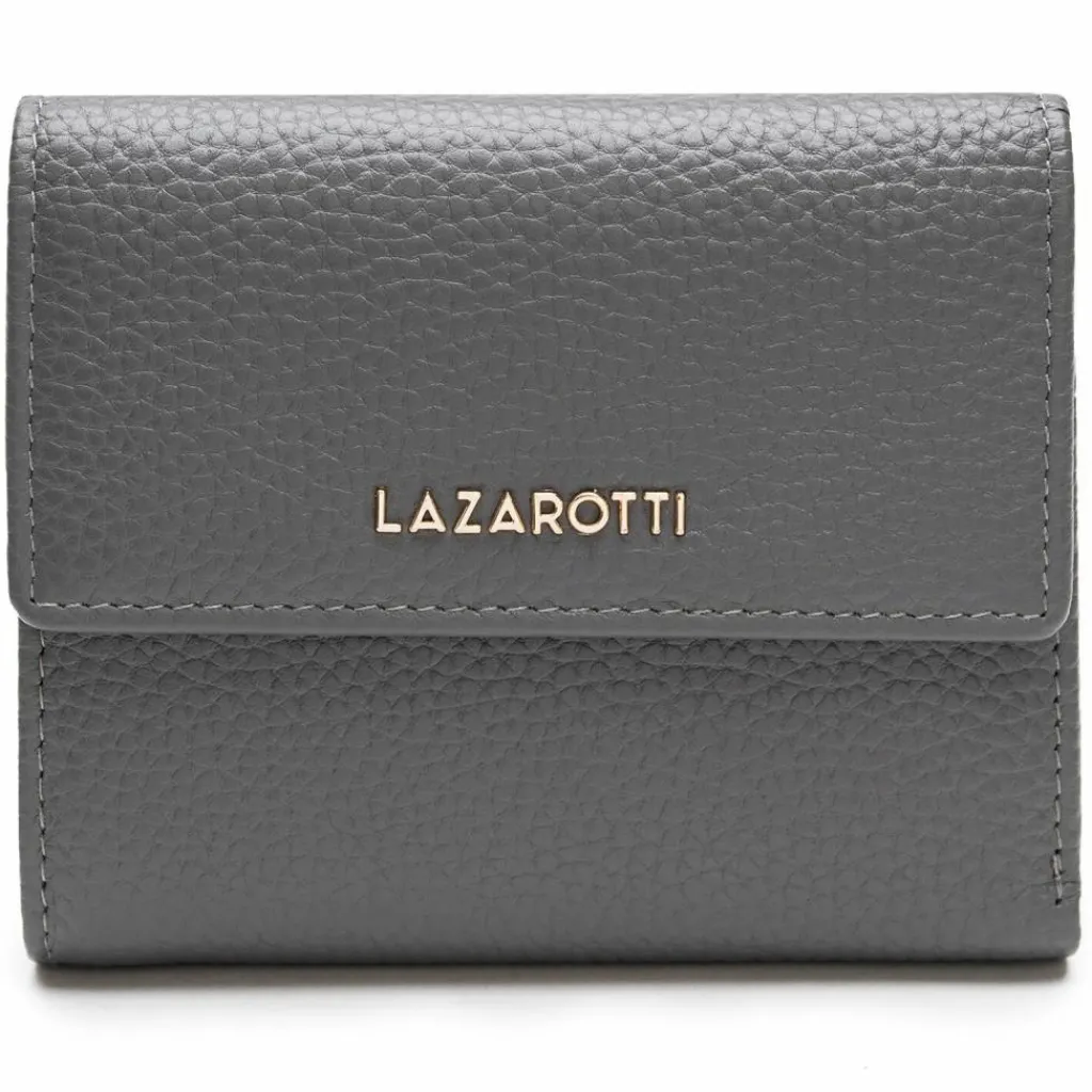 Lazarotti Bologna Leather Geldbörse Leder 12 cm grey