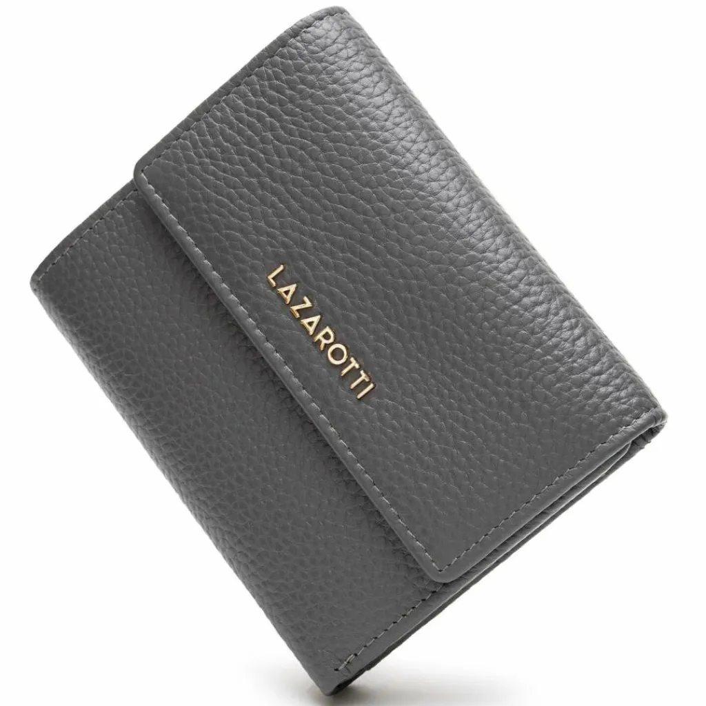 Lazarotti Bologna Leather Geldbörse Leder 12 cm grey
