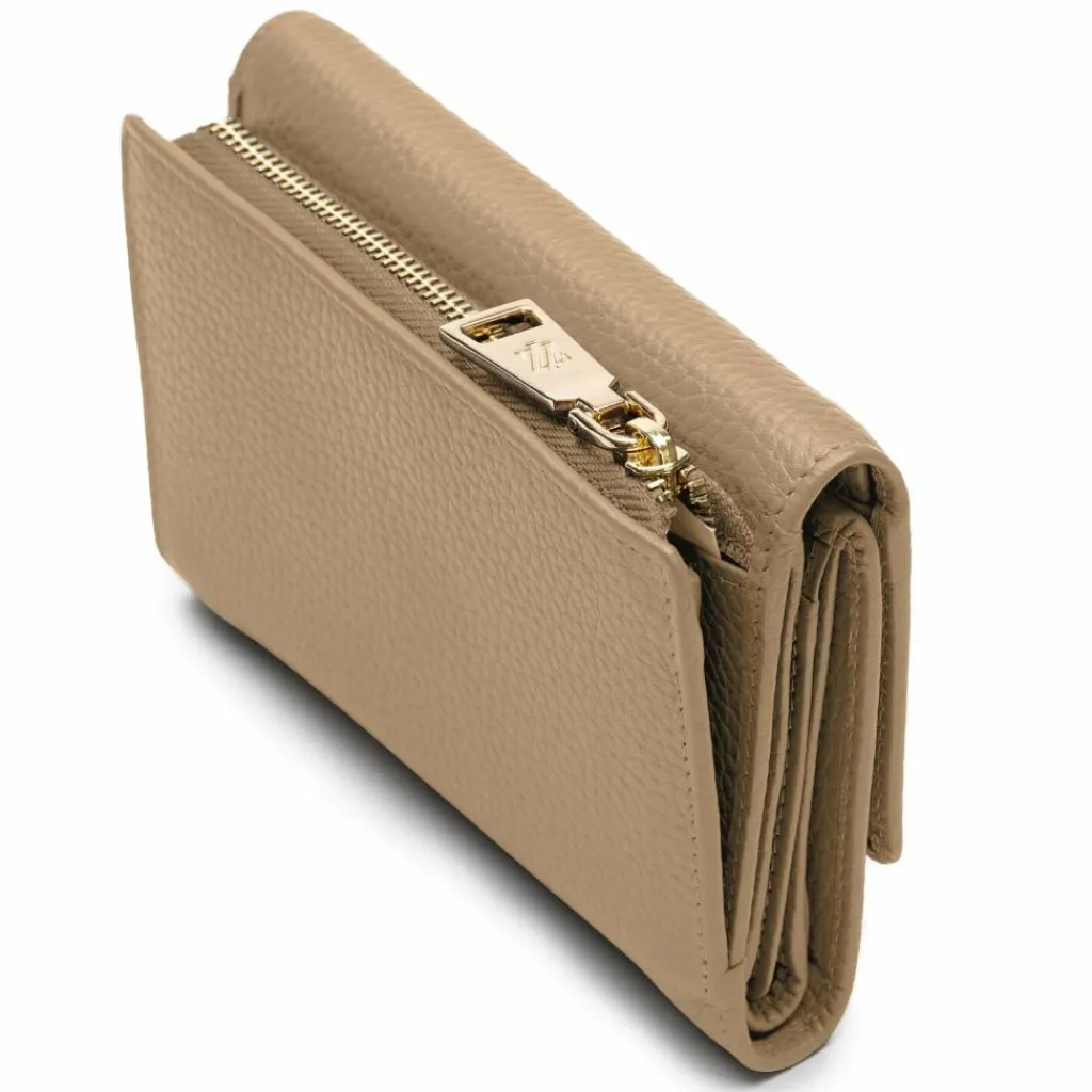 Lazarotti Damengeldbörsen Querformat<Bologna Leather Geldbörse Leder 14 cm sand