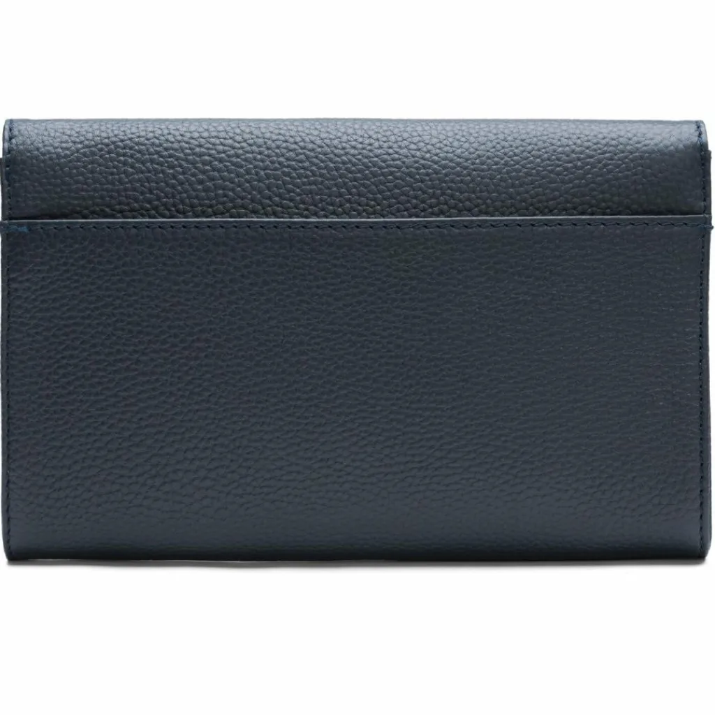 Online Lazarotti Bologna Leather Clutch Tasche Leder 23 cm navy