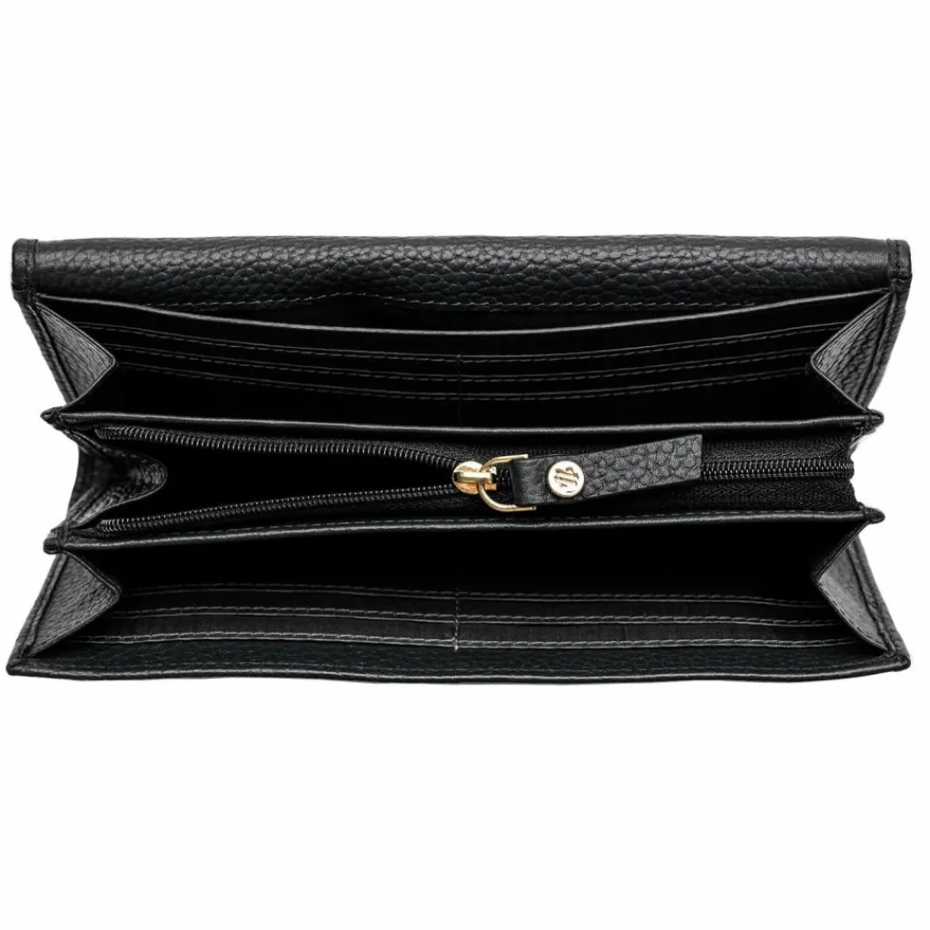 Lazarotti Damengeldbörsen Querformat<Bologna Leather Geldbörse Leder 19 cm black