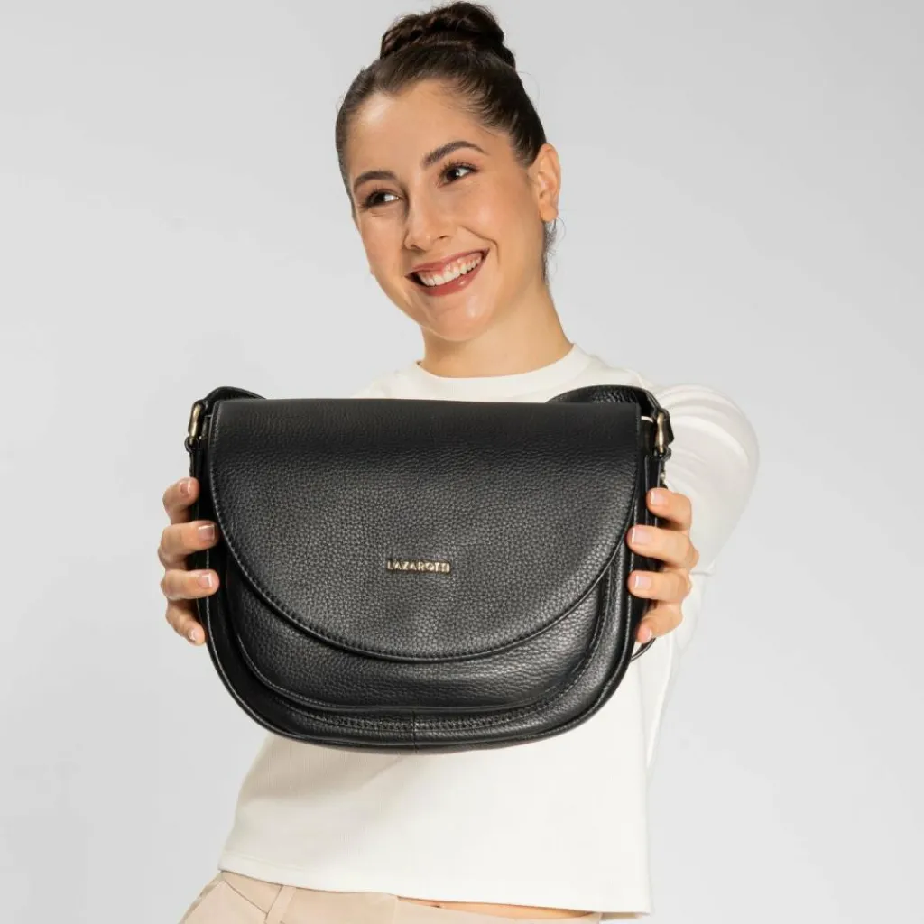 Lazarotti Bologna Leather Umhängetasche Leder 27 cm