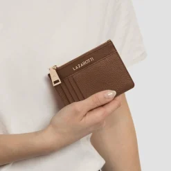 Lazarotti Schlüsseletuis<Bologna Leather Schlüsseletui Leder 11,5 cm mit Air Tag Fach brown