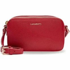 Hot Lazarotti Bologna Leather Umhängetasche Leder 18 cm red