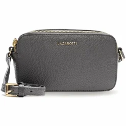Outlet Lazarotti Bologna Leather Umhängetasche Leder 18 cm grey