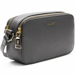 Outlet Lazarotti Bologna Leather Umhängetasche Leder 18 cm grey
