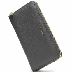 New Lazarotti Bologna Leather Geldbörse Leder 19 cm grey