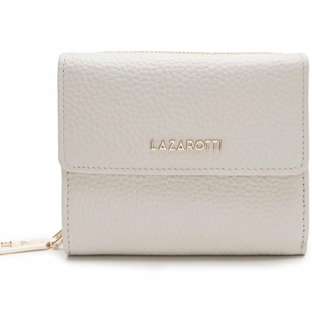 New Lazarotti Bologna Leather Geldbörse Leder 12 cm cream