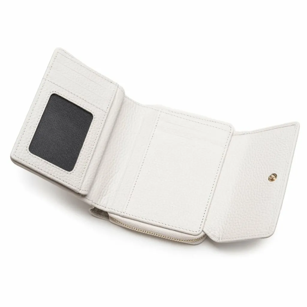 New Lazarotti Bologna Leather Geldbörse Leder 12 cm cream