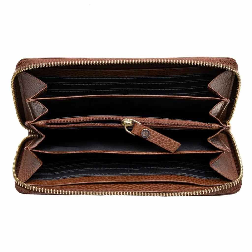 Lazarotti Damengeldbörsen Querformat<Bologna Leather Geldbörse Leder 19 cm brown