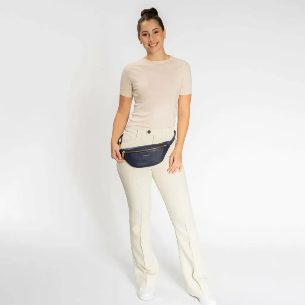 Lazarotti Gürteltaschen<Bologna Leather Gürteltasche Leder 31 cm navy