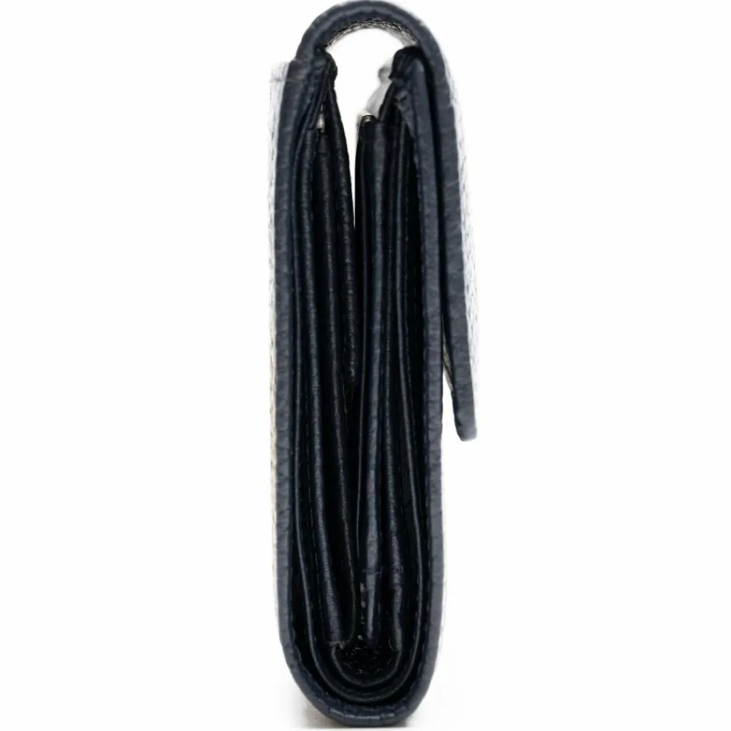 Lazarotti Damengeldbörsen Querformat<Bologna Leather Geldbörse Leder 12 cm navy