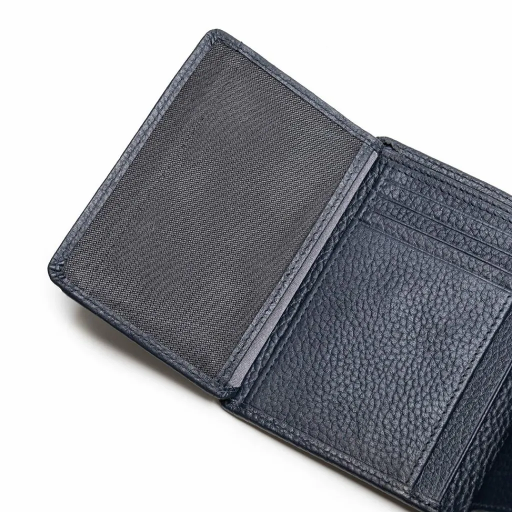 Lazarotti Damengeldbörsen Querformat<Bologna Leather Geldbörse Leder 12 cm navy