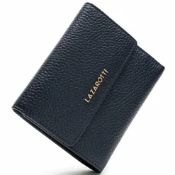 Lazarotti Damengeldbörsen Querformat<Bologna Leather Geldbörse Leder 12 cm navy