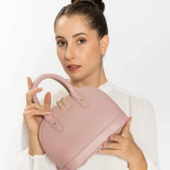 Lazarotti Henkeltaschen<Bologna Leather Handtasche Leder 24 cm rose