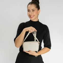 Discount Lazarotti Bologna Leather Umhängetasche Leder 18 cm cream