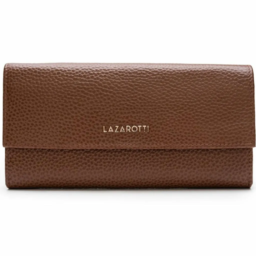 Lazarotti Damengeldbörsen Querformat<Bologna Leather Geldbörse Leder 19 cm brown