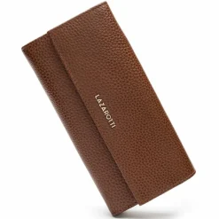 Lazarotti Damengeldbörsen Querformat<Bologna Leather Geldbörse Leder 19 cm brown