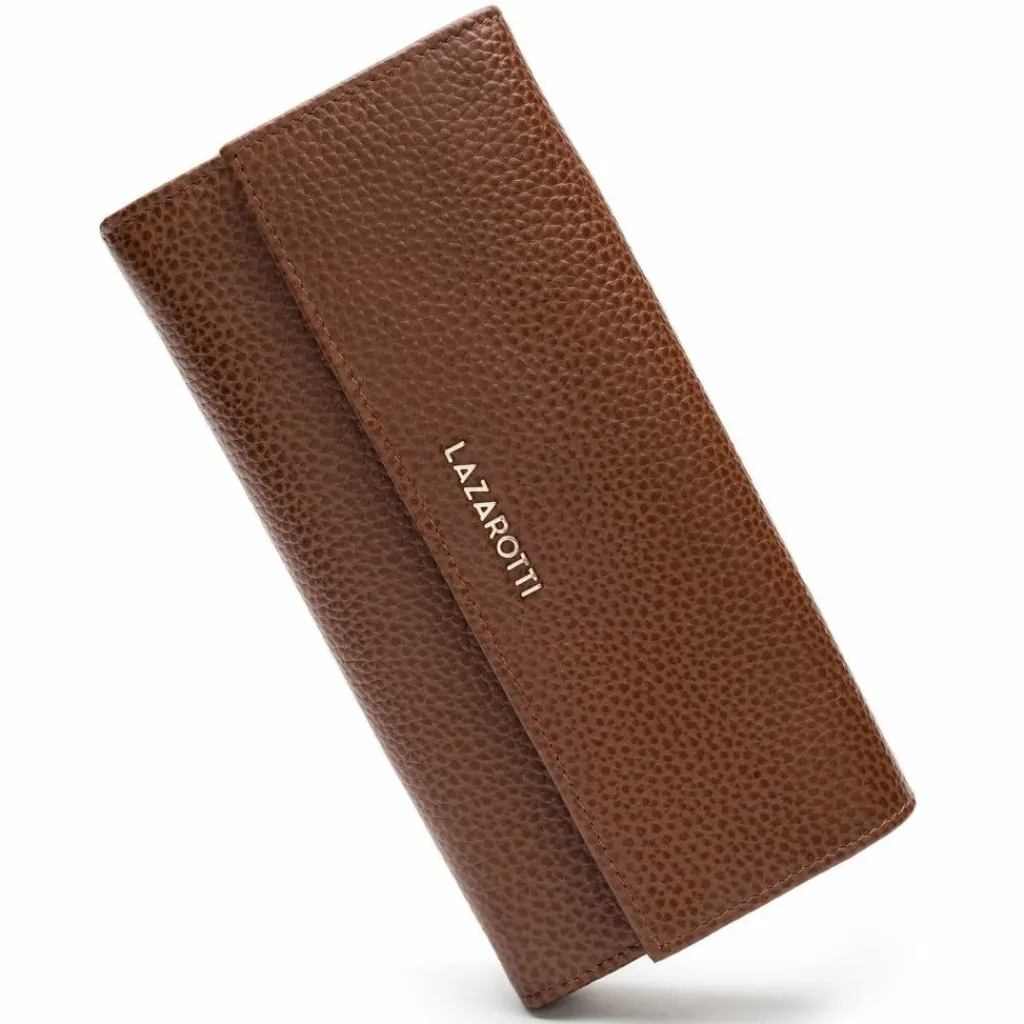 Lazarotti Damengeldbörsen Querformat<Bologna Leather Geldbörse Leder 19 cm brown