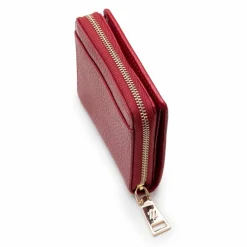 Lazarotti Damengeldbörsen Querformat<Bologna Leather Geldbörse Leder 10 cm red