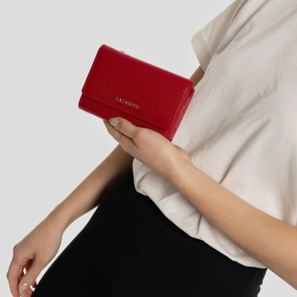 Damen Lazarotti Bologna Leather Geldbörse Leder 14 cm