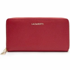 Lazarotti Damengeldbörsen Querformat<Bologna Leather Geldbörse Leder 19 cm red