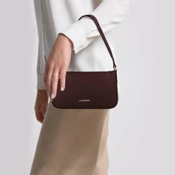 Discount Lazarotti Bologna Leather Schultertasche Leder 22 cm burgundy