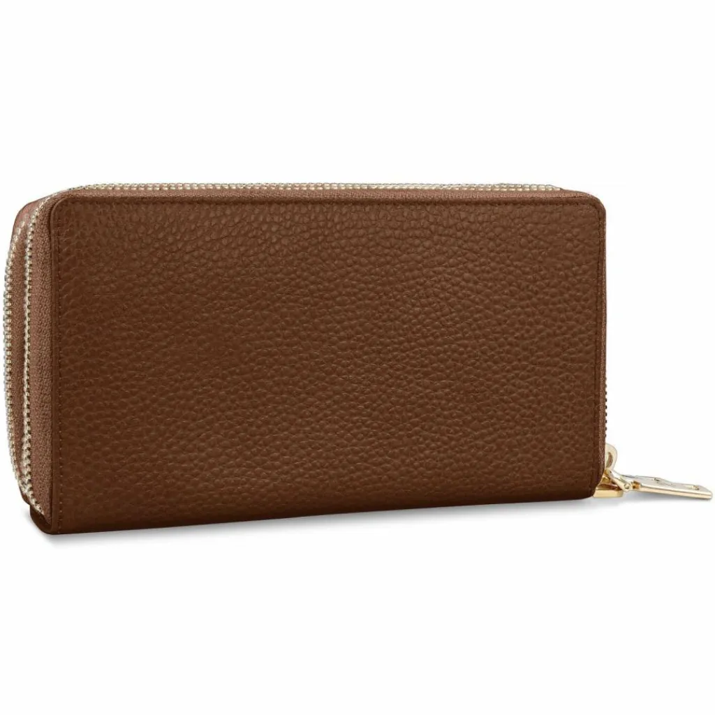Lazarotti Damengeldbörsen Querformat<Bologna Leather Geldbörse RFID Schutz Leder 20 cm brown